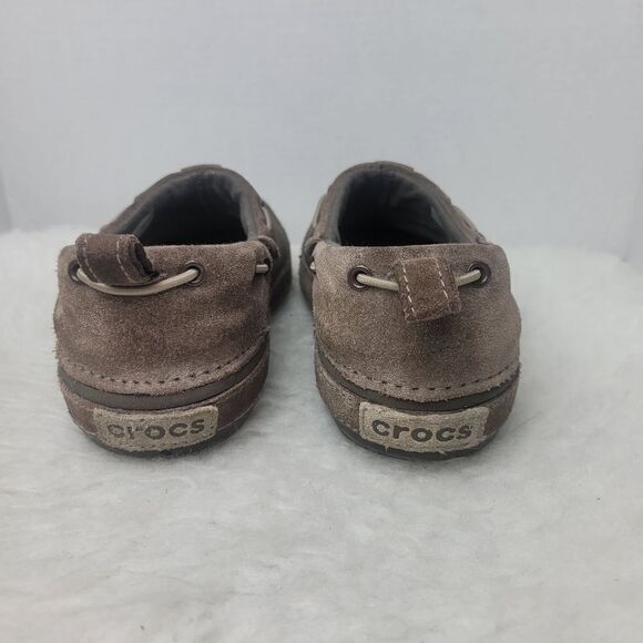 Crocs Surrey Suede Slip On Clog Shoes Size 8 - Picture 4 of 10